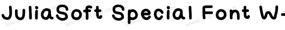 JuliaSoft Special Font W字体转换